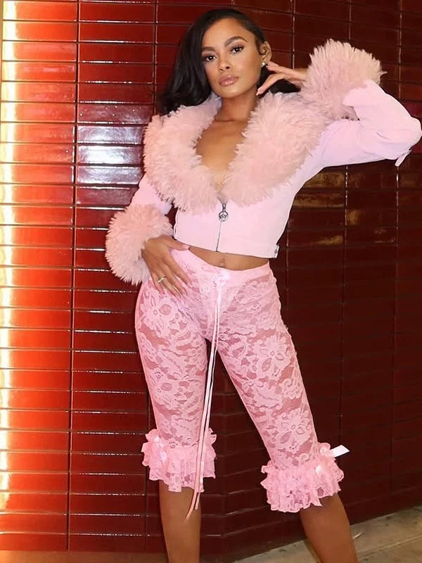 Brighten up the night lace pants CP26 images